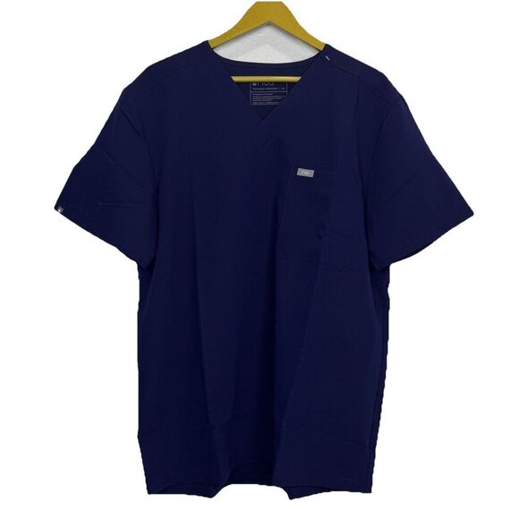 FIGS Mens Leon Three-Pocket Scrub Top Size XL Navy Blue Medical Nurse NWT - Picture 2 of 10